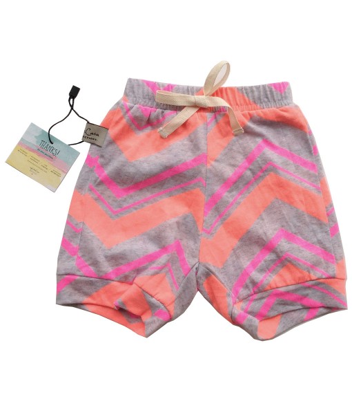 Pattern Short Pant - Zig Zag Orange 1