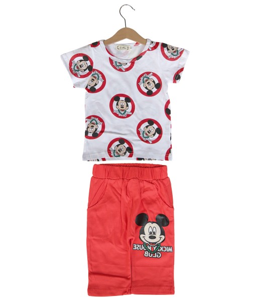 Mickey Circle Tee + Red Pant 1