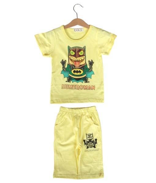 Bat Character Yellow Tee + Pant 1