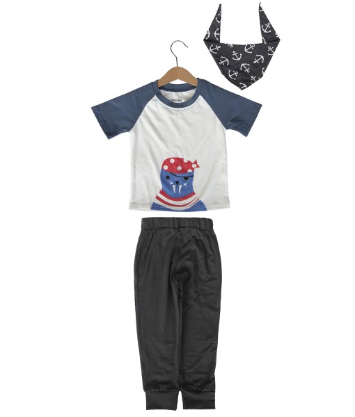 Seal Pirate Tee + Pant + Scarf 1