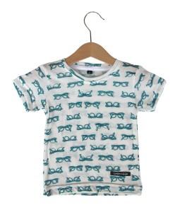 Kiddo Pattern Tee - Green Glasses