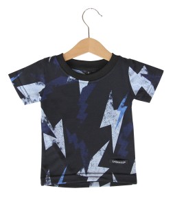 Kiddo Pattern Tee - Navy Tree