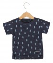 Kiddo Pattern Tee - Turquoise Cat