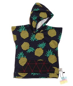Hoodie Tee - Black Pineapple