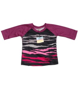 Raglan Tee - Purple Zebra