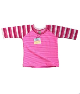 Raglan Tee - Pink Stripes