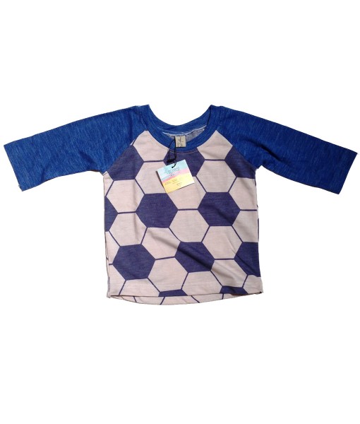 Raglan Tee - Blue Soccer 1