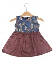 Jane Batik Dress - Blue Maroon