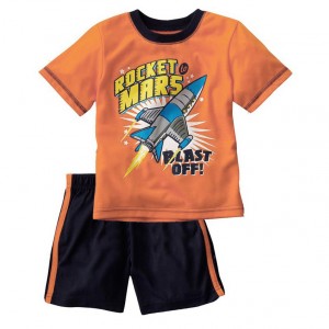 Rocket Mars Orange Tee + Pant