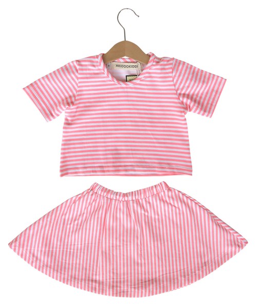 Matching Set - Pink Stripes 1