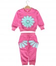 Flower Bear Top + Pant - Pink
