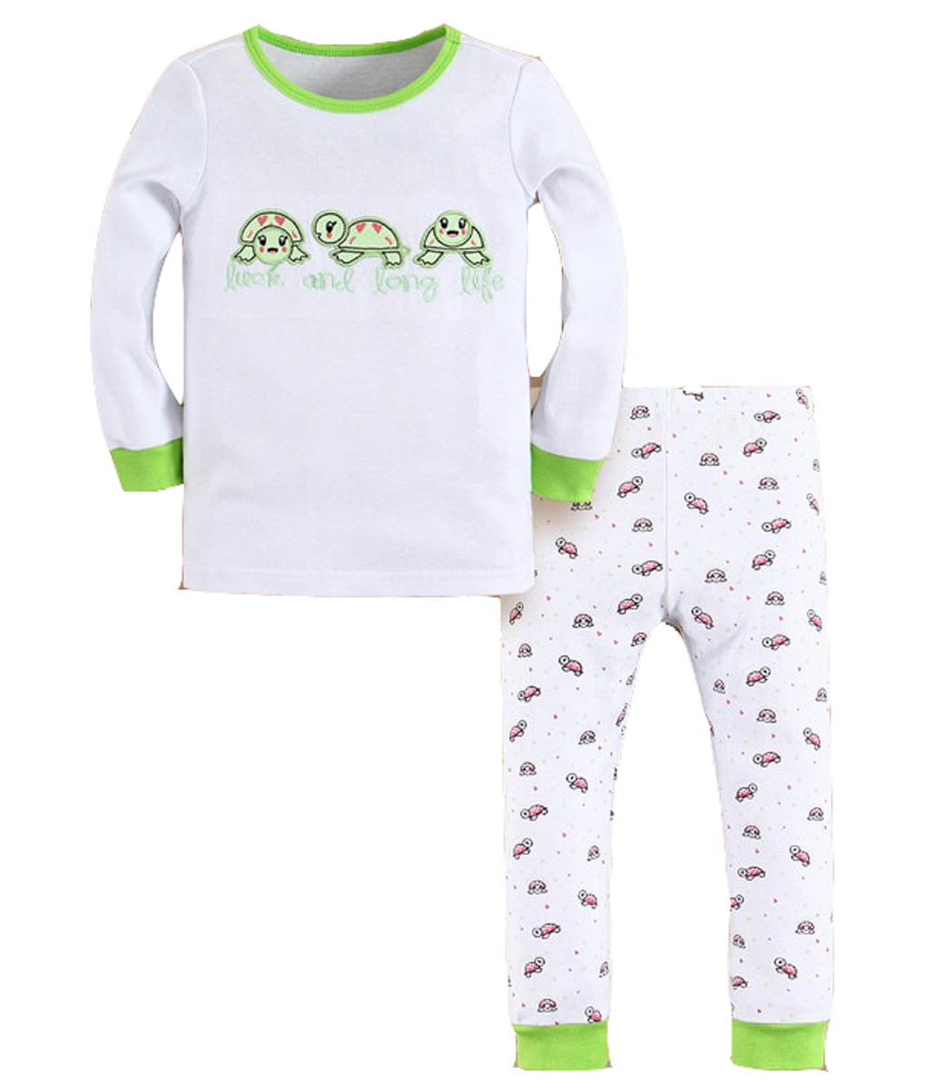 Turtle Green Pajama Size 18M - Kicau Kecil