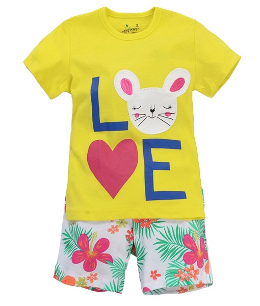 Mouse Love Tee + Tropical Pant 1