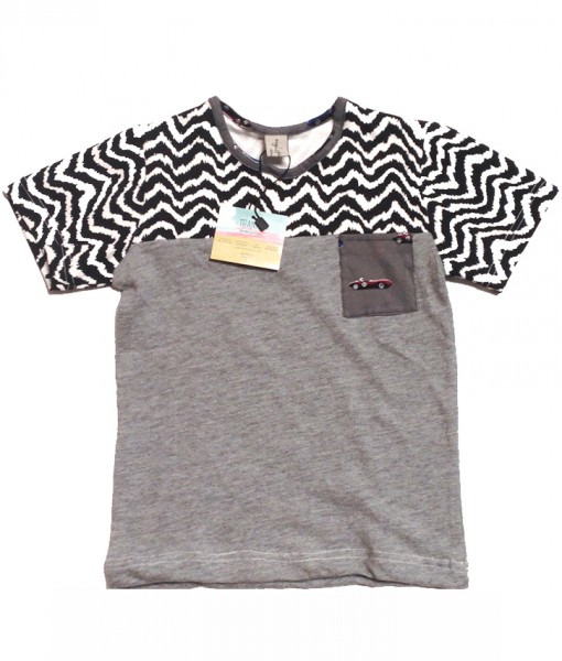 KK FUSION TEE . BLACK TRIBAL & CARS