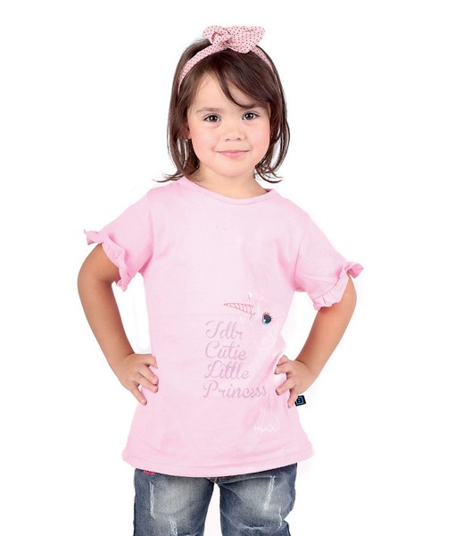 Pink Pony Ruffle Tee