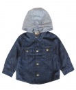 Denim Blue Hoodie Jacket