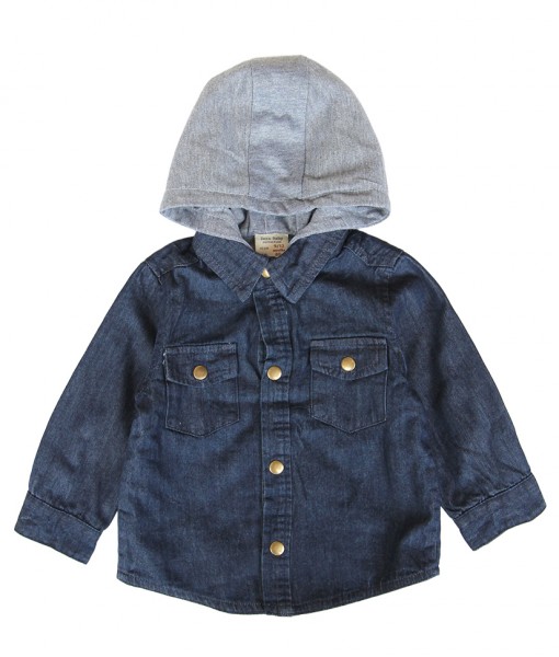 Denim Blue Hoodie Jacket 1