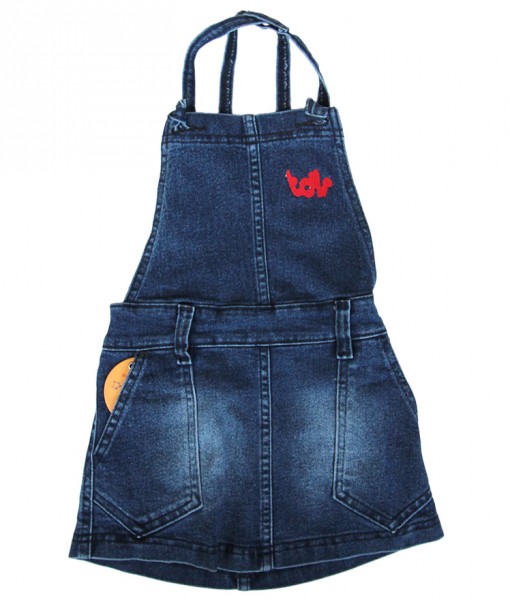 Denim Blue Skirt Overall 1