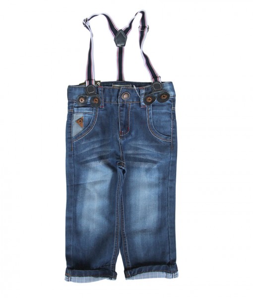 Suspender Blue Light Kids Jeans 1