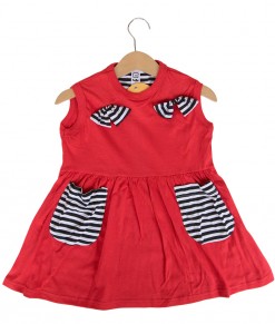 Stripe Red Black Dress