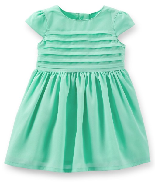 Drap Crepe Green Dress 1