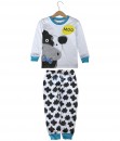 Moo White Blue Pajama