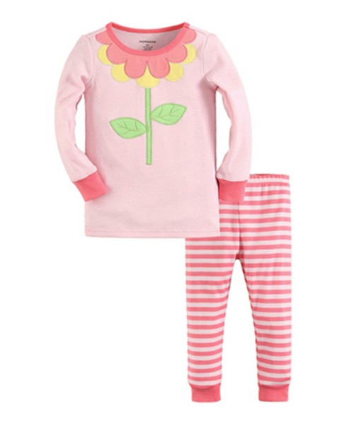 Flower Stripe Pajama 1