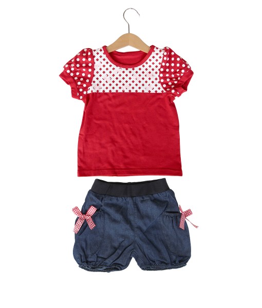 Dotted Red Top + Balloon Pant 1