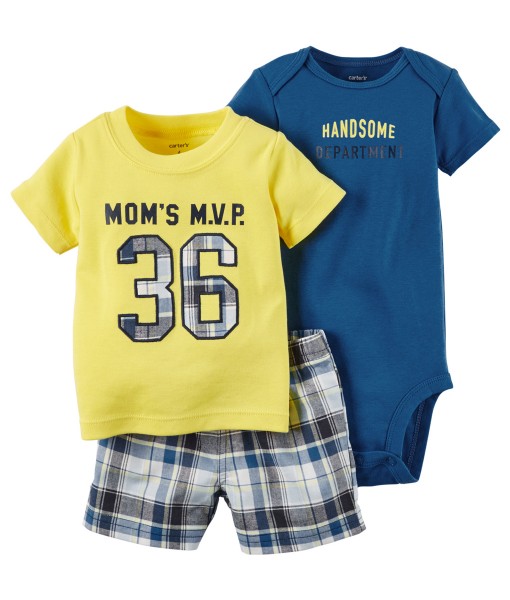 MVP Yellow Tee + Blue Bodysuit + Plaid Pant 1
