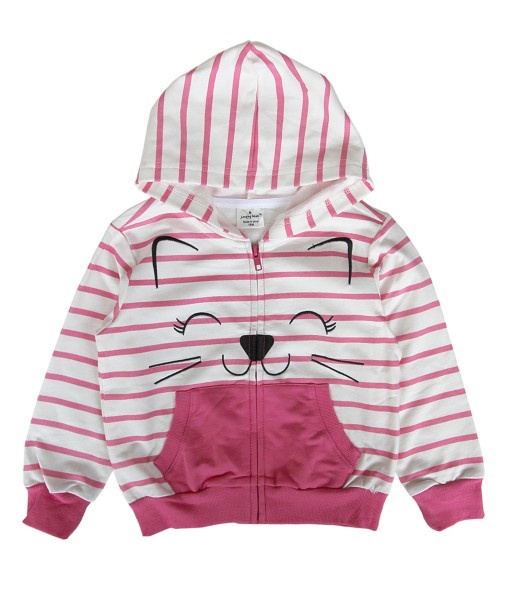 Stripe Kitty Pink Jacket 1