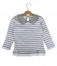 Sweet Stripe Grey Tee