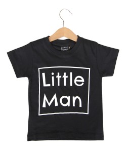 Little Man Black Tee