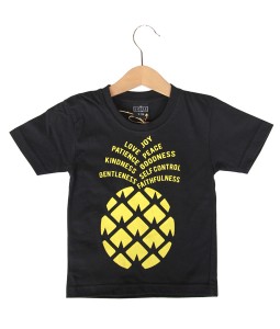 Pineapple Black Tee