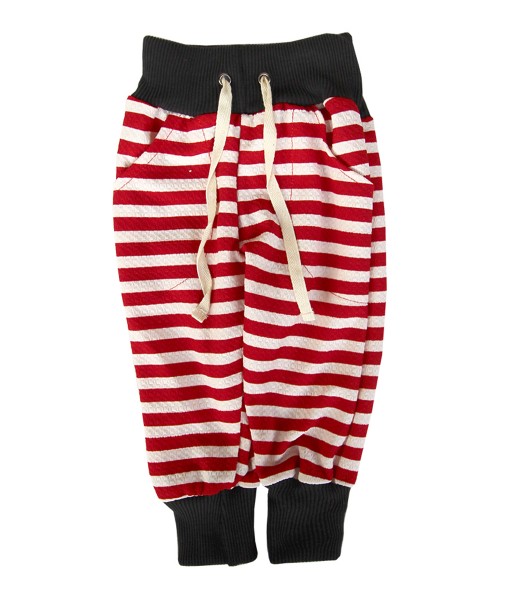 Manokana Jogger Pant - Small Red Stripe 1