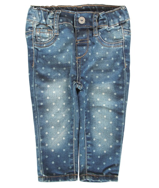 Polkadot Washed Baby Jeans 1