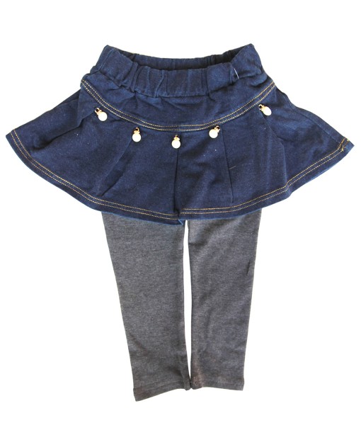 Pearl Denim Skirt Legging 1