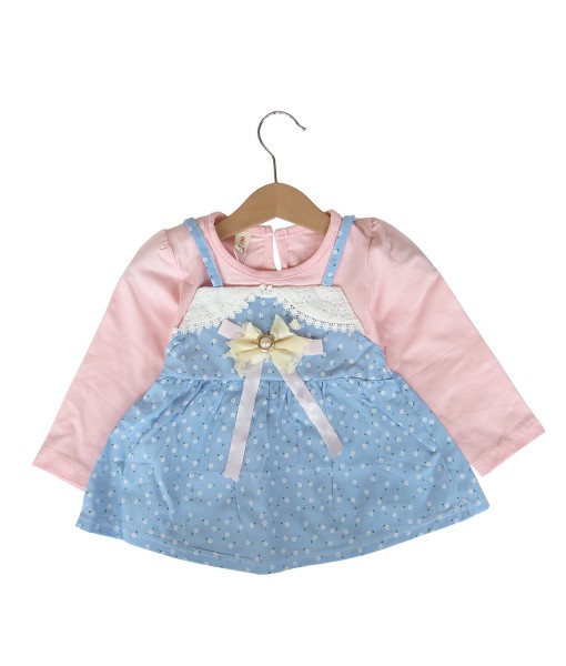 Pinafore Lace Dress - Pink Soft 1