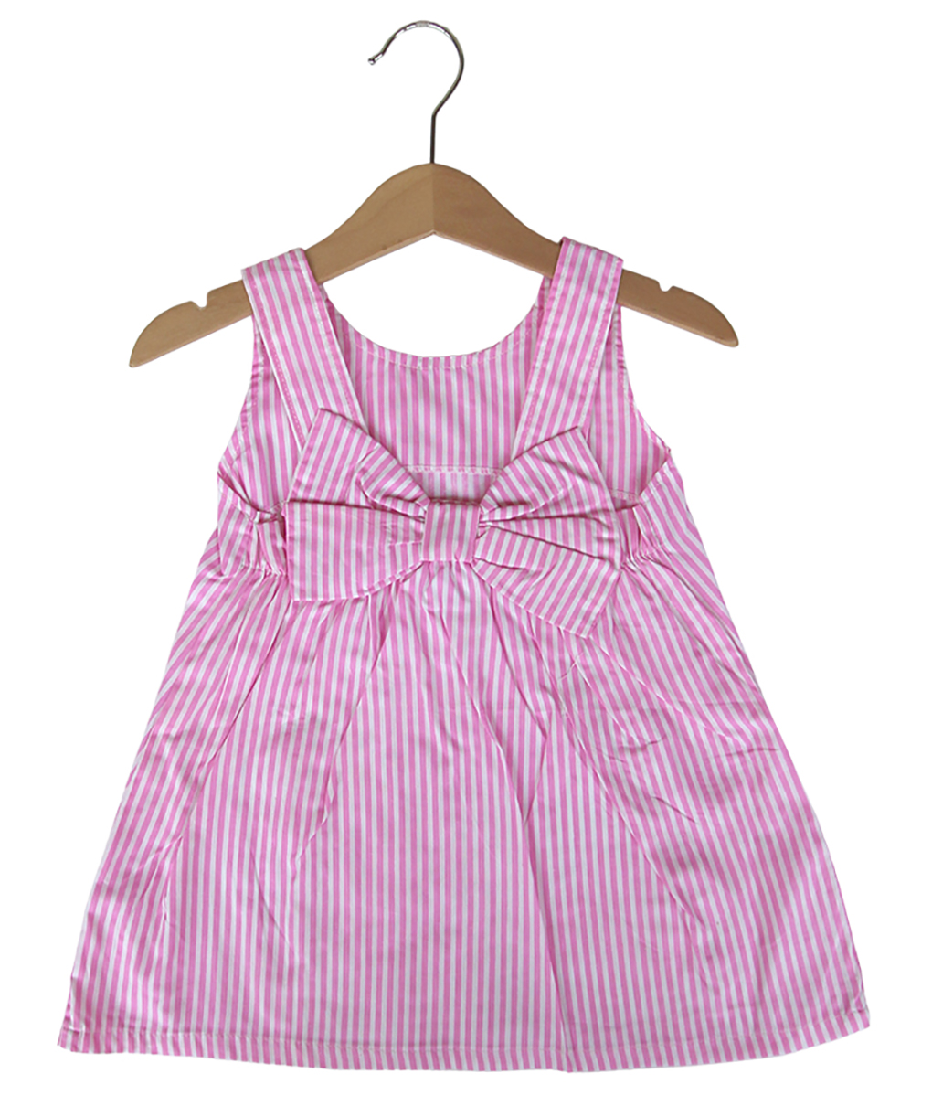 Backless Dress Anak bow backless dress stripe pink size 24m 6t 8t Backless Dress Anak bow backless dress stripe pink size 24m 6t 8t