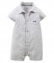 Stripe Car Shirt Romper