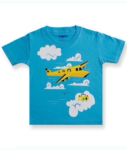 Transport Series Tee - Blue Airplane 1