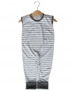 Sleeveless Jumpsuit - Grey Stripe