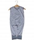 Sleeveless Jumpsuit - Navy Stripe