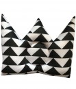 0402-33b-Crown Shape Infant Pillow - Monochrome Triangle