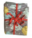 0402-34b-Cotton Cuddle Blanket - Grey Cloud Rain