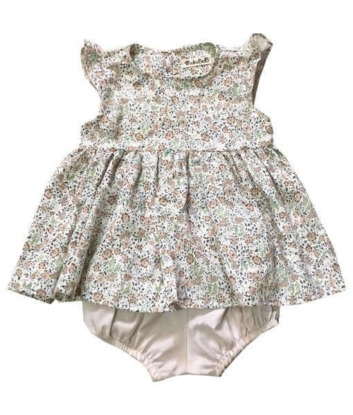 Brown Blossom Top+Bloomers