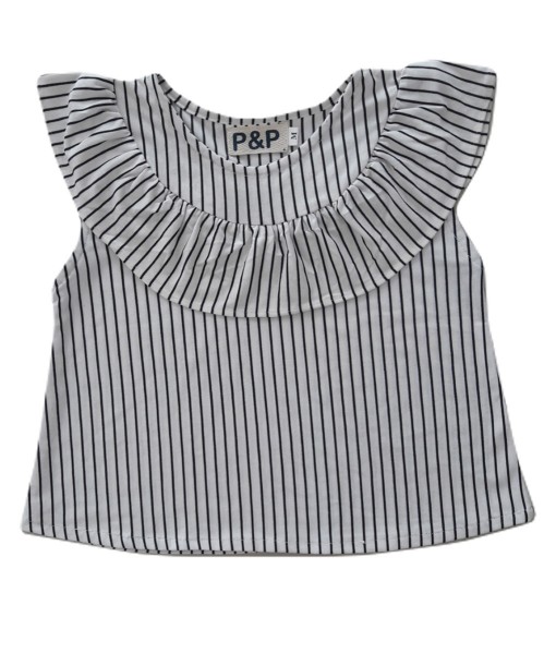 stripe ruffle