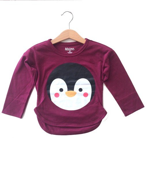 Longsleeve Purple Penguin