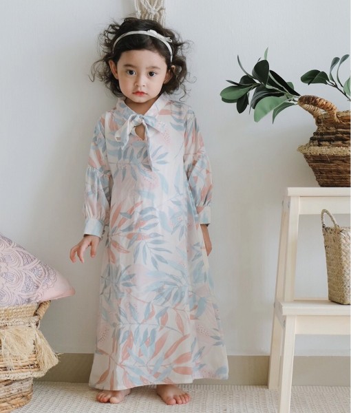 Amaya Dress Tosca Leaf-2