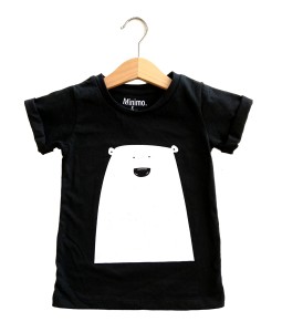 Boy Tee - Black Polar Bear