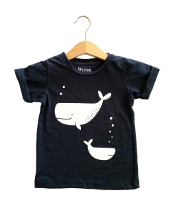 Boy Tee - Navy Whale